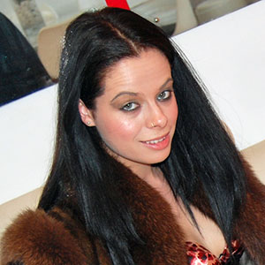 Tiffany Naylor in brown mink and fox fur coat